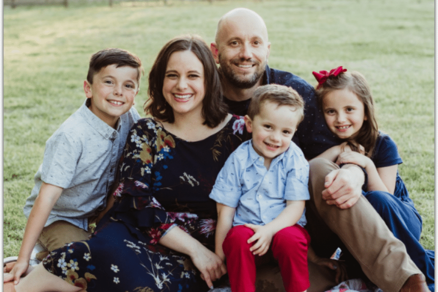 Matthew Paul Turner and his family