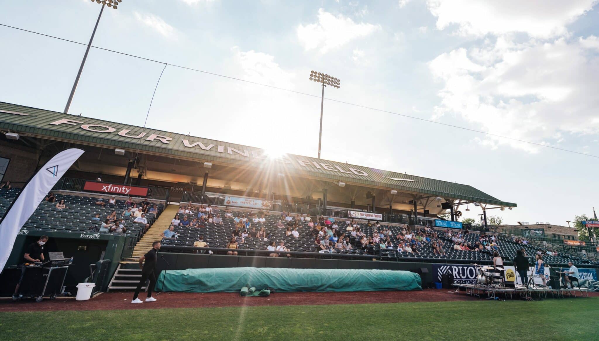 Churches hit home run with services in ballparks and stadiums as COVID-19  cancels sports