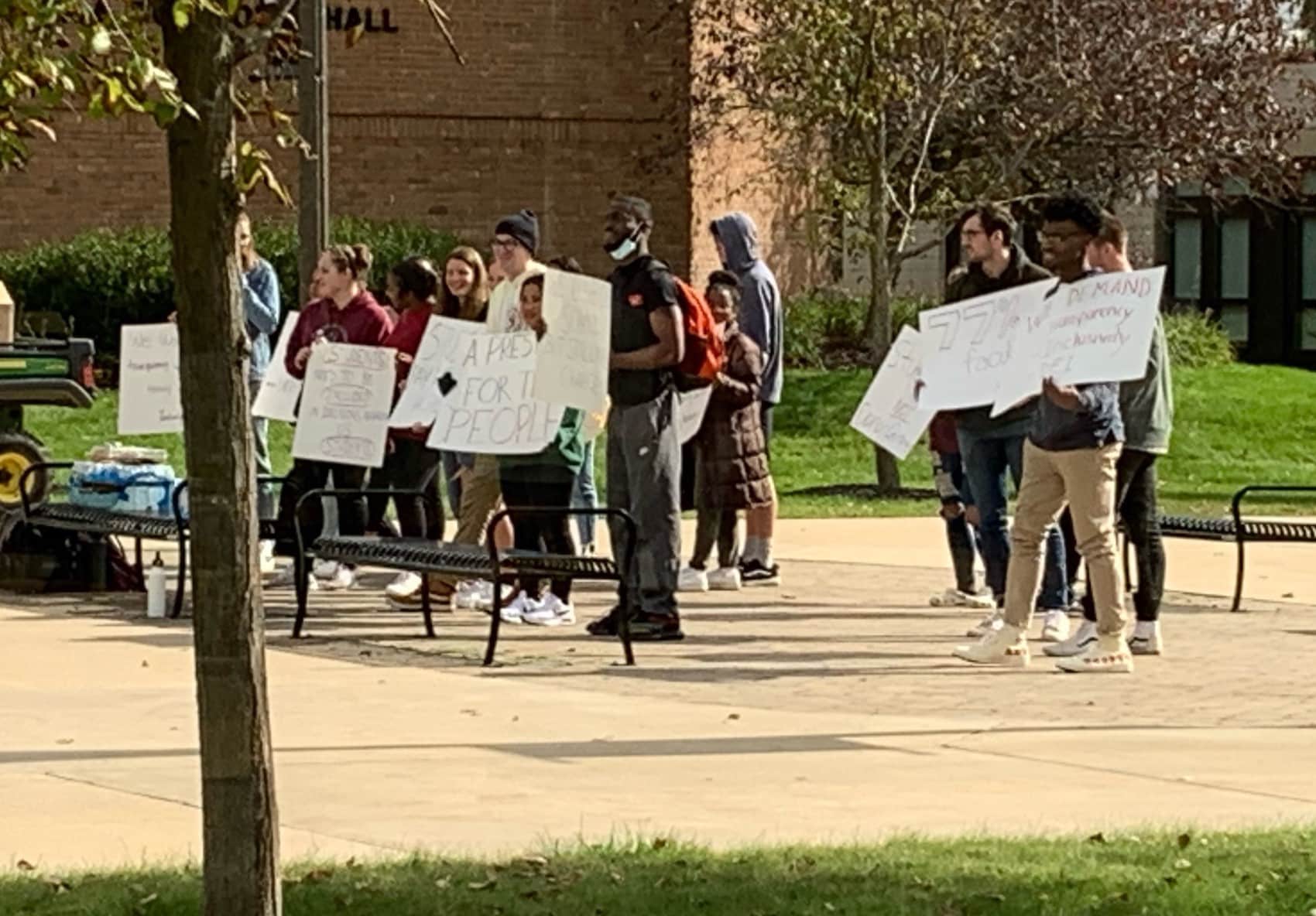 Cornerstone students protest