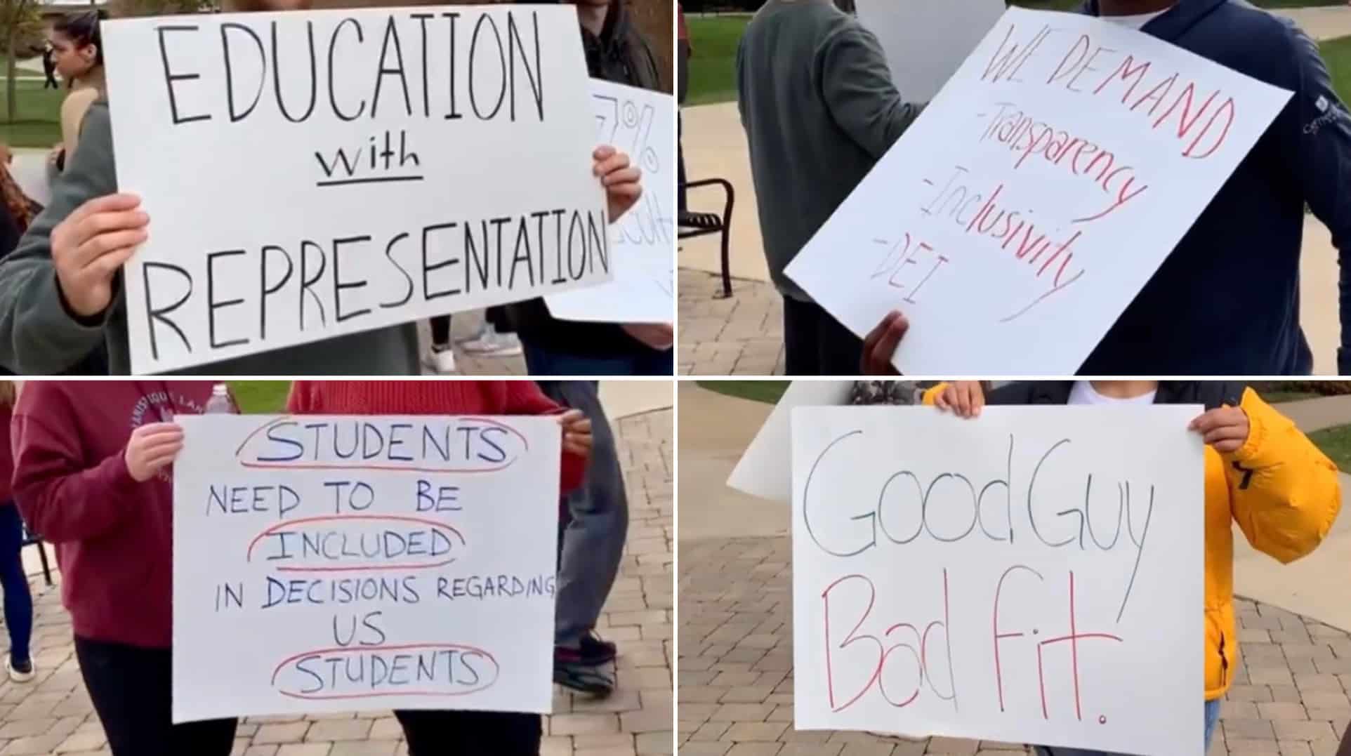 Cornerstone students protest