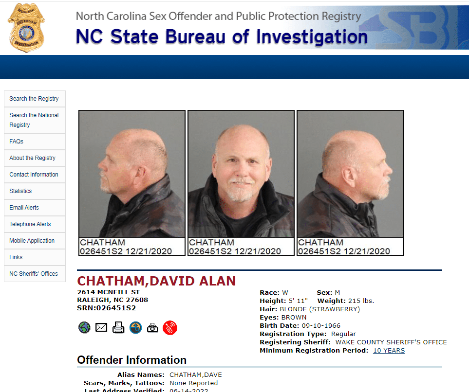 sex offender david chatham