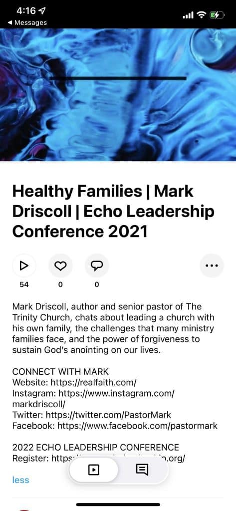 Andy Wood Mark Driscoll Echo Leadership Conference