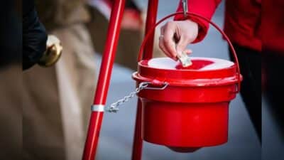 charitable giving salvation army kettle bell charity