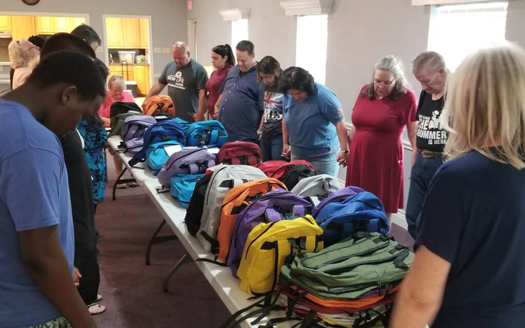 backpacks church outreach new life assembly