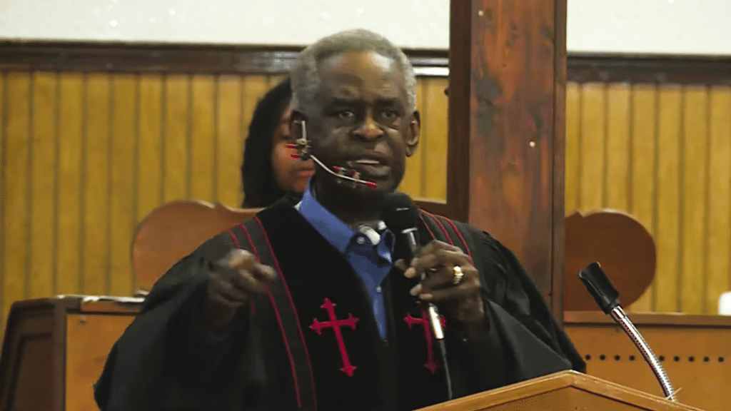 pastor shot face wounded