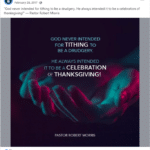 tithing finances