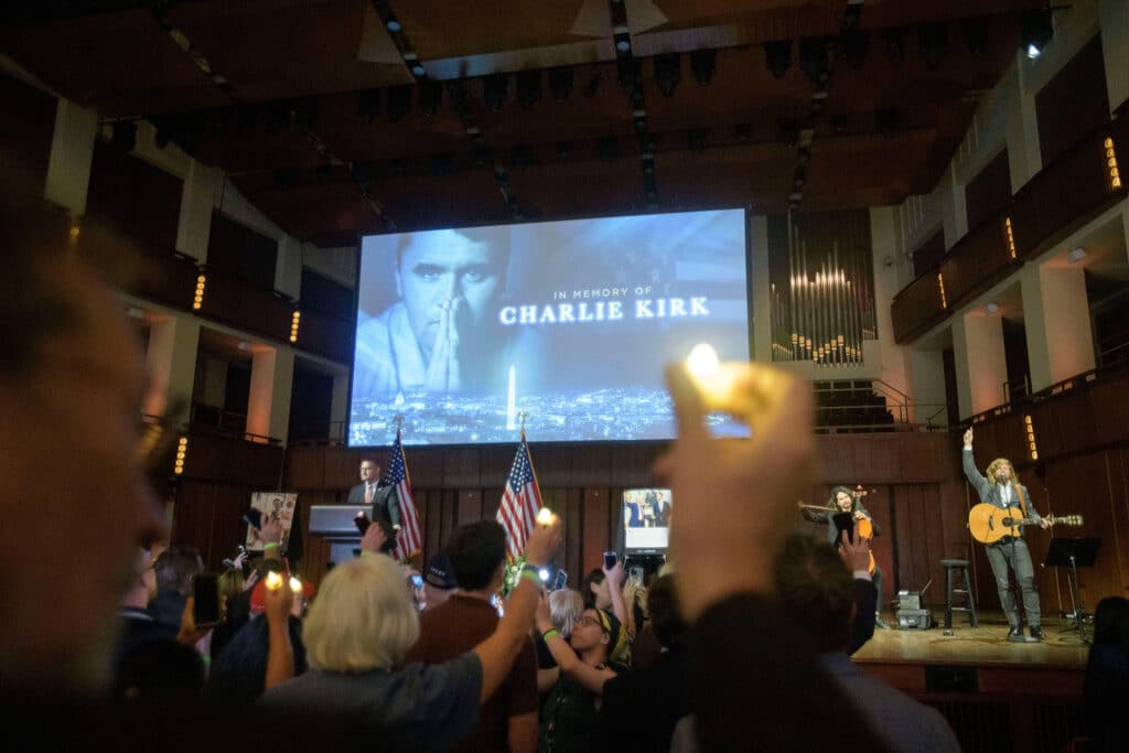 Charlie Kirk vigil Kennedy Center