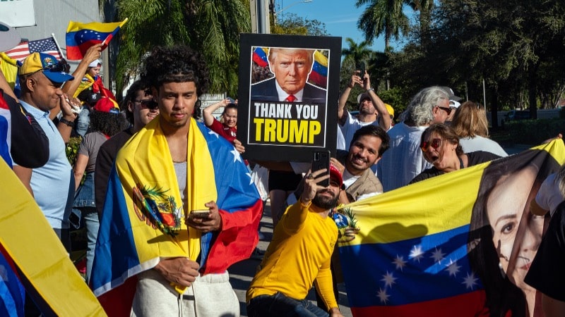 Venezuela Trump Maduro's capture celebrated