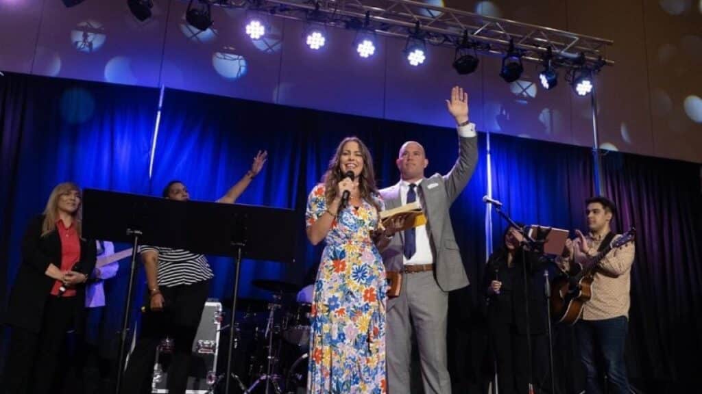 Ted Shuttlesworth Jr. at Miracle Word Church in West Palm Beach, Florida